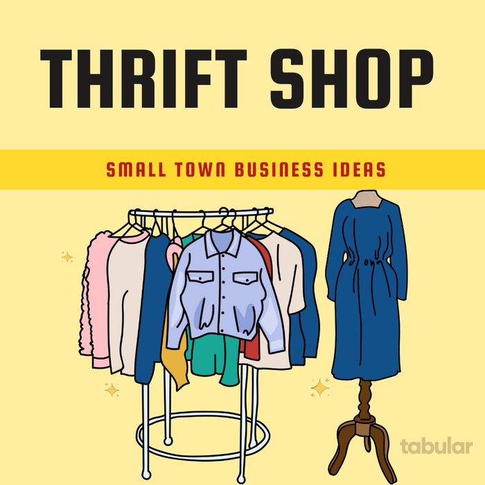 Small town business ideas: Thrift shop.